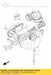 Tutaj możesz zamówić rura, wlot od Suzuki , z numerem części 1389138B50: