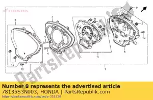 Honda 78135S3N003 komplet gniazd, ?arówka (14v 1 - Dół