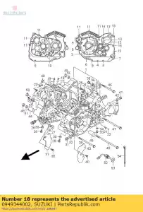 suzuki 0949344002 strumie? oleju - Dół