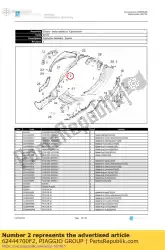 Qui puoi ordinare pannello laterale superiore rh da Piaggio Group , con numero parte 62444700F2: