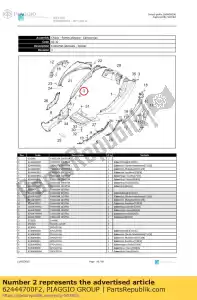 Piaggio Group 62444700F2 pannello laterale superiore rh - Il fondo