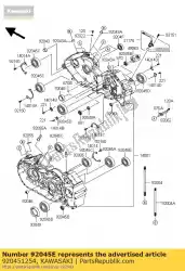 Here you can order the bearing-ball,6305rhr4 from Kawasaki, with part number 920451254: