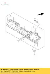 Ici, vous pouvez commander le boîtier, supérieur auprès de Suzuki , avec le numéro de pièce 3415003GE0: