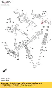 suzuki 1286112D00 eixo, válvula rck - Lado inferior