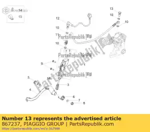 Piaggio Group 867237 bocchettone per tubo olio - Il fondo