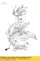 1SCF1500A000, Yamaha, gruppo parafango anteriore yamaha yfm 300 2013, Nuovo