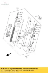 Ici, vous pouvez commander le tube, extérieur, r auprès de Suzuki , avec le numéro de pièce 5113149G90: