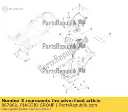 Aquí puede pedir tapa de la batería de Piaggio Group , con el número de pieza 887802: