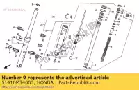 51410MT4003, Honda, pipe comp., fr. fork (showa) honda vfr 750 1990 1991, Nuovo