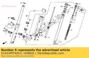 honda 51410MT4003 pipe comp., fr. fork (showa) - Bottom side