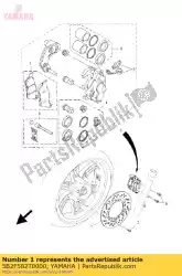 Aqui você pode pedir o freio a disco em Yamaha , com o número da peça 5B2F582T0000: