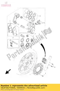 yamaha 5B2F582T0000 freio a disco - Lado inferior