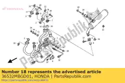 Qui puoi ordinare sensore, ossigeno (34) da Honda , con numero parte 36532MBGD01: