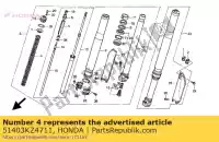 51403KZ4711, Honda, primavera, fr. forcella (kayaba) (4.02n / mm, 0.41kgf / mm) honda cr 125 250 500 1994 1995 1996, Nuovo