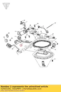 triumph T2403106 wciskanie pompy paliwa - Dół