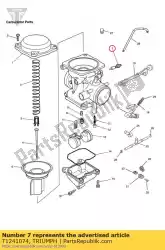 Aqui você pode pedir o válvula de estrangulamento do kit em Triumph , com o número da peça T1241074: