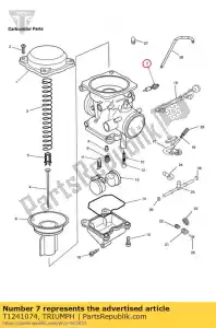 triumph T1241074 válvula de estrangulamento do kit - Lado inferior