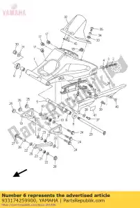 yamaha 933174259900 lager - Onderkant