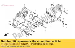 Aqui você pode pedir o oring, 58x2,5 em Honda , com o número da peça 91303MEJ003:
