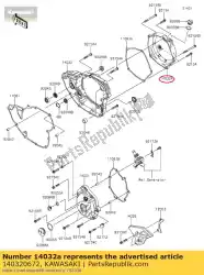 Aqui você pode pedir o 01 embreagem de cobertura, externa em Kawasaki , com o número da peça 140320672: