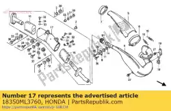 Qui puoi ordinare composizione corporea, silenzio da Honda , con numero parte 18350ML3760: