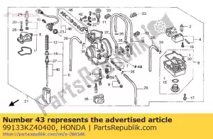 honda 99133KZ40400 jet, langzaam # 40 - Onderkant