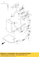 1785214G00, Suzuki, tuyau, radiateur o suzuki an 250 400 2005 2006, Nouveau