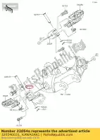 320540031, Kawasaki, beugel-stap, lh kawasaki klx  r klx450r klx450 450 , Nieuw