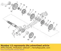 AP9150246, Piaggio Group, 1a ruota dentata z = 31 aprilia  rxv rxv sxv sxv 450 550 2006 2008 2009 2010 2011, Nuovo