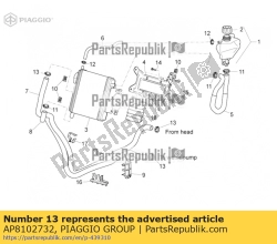 Aprilia AP8102732, Hose clamp 17-25, OEM: Aprilia AP8102732