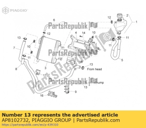 aprilia AP8102732 hose clamp 17-25 - Bottom side