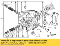 82647R, Piaggio Group, cabeça de cilindro aprilia derbi piaggio vespa  boulevard et fly lbmm70100 liberty lx lxv mojito s skipper sonar sport city sport city one sr motard typhoon variant sport vthm57200 x zapm707e zdpsg000 zip 50 125 150 200 1998 2000 2001 2002 2003 2004 2005 2006 2007 2008 2009, Novo