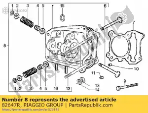 Piaggio Group 82647R cylinder head - Bottom side