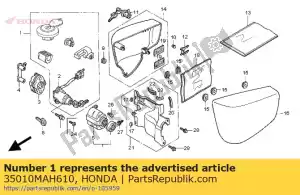 Honda 35010MAH610 juego de llaves - Lado inferior