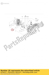 aprilia 876657 bord - Onderkant