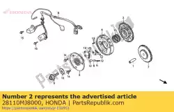 Here you can order the gear,start. Clut. From Honda, with part number 28110MJ8000: