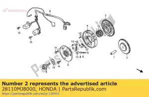 Honda 28110MJ8000 gear,start.clut. - Bottom side