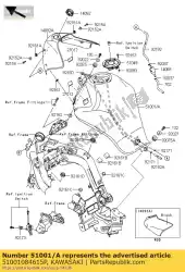 Qui puoi ordinare tank-comp-carburante, c. L. Green da Kawasaki , con numero parte 51001084615P: