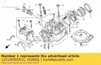 12010MENA31, Honda, hoofdassemblage, cilinder honda crf 450 2009 2010 2011 2012, Nieuw