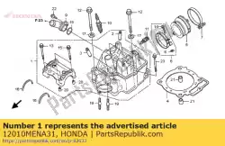 Here you can order the head assy., cylinder from Honda, with part number 12010MENA31: