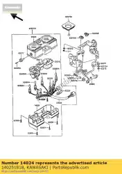 Here you can order the cover,meter case,lwr from Kawasaki, with part number 140251818: