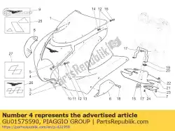 Qui puoi ordinare carenatura rh vuota da Piaggio Group , con numero parte GU01575590: