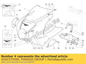 Piaggio Group GU01575590 carenatura rh vuota - Il fondo