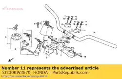 Here you can order the bridge fork top from Honda, with part number 53230KW3670: