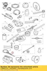 triumph T3880375 holder, alternator * bonne - Bottom side