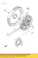 5531111J00, Suzuki, rim,fr wheel 1. suzuki dl v-strom v-strom 650 2015 2016 2017 2019, New