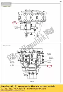 kawasaki 921511223 bolt,7x50 zx900-c1 - Bottom side