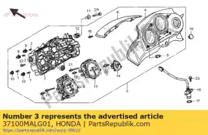 Honda 37100MALG01 meter assy comb - Bottom side