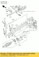 131400002, Kawasaki, fork-shift, salida vn2000-a1h kawasaki vn 2000 2004 2005 2006 2008 2009 2010, Nuevo