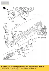 Aquí puede pedir fork-shift, salida vn2000-a1h de Kawasaki , con el número de pieza 131400002: